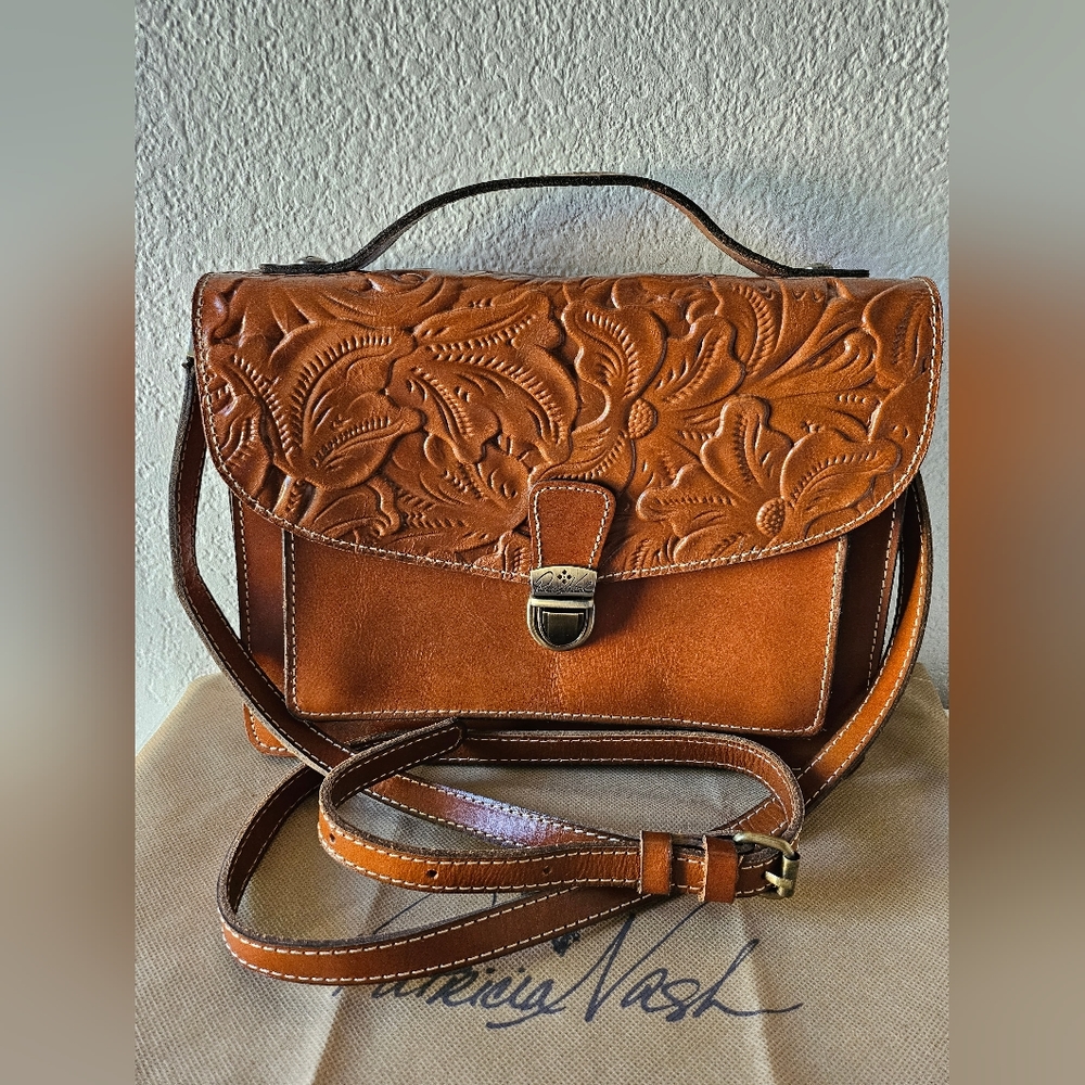 Patrica Nash crossbody satchel leather bag